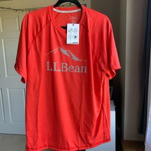 red workout shirt